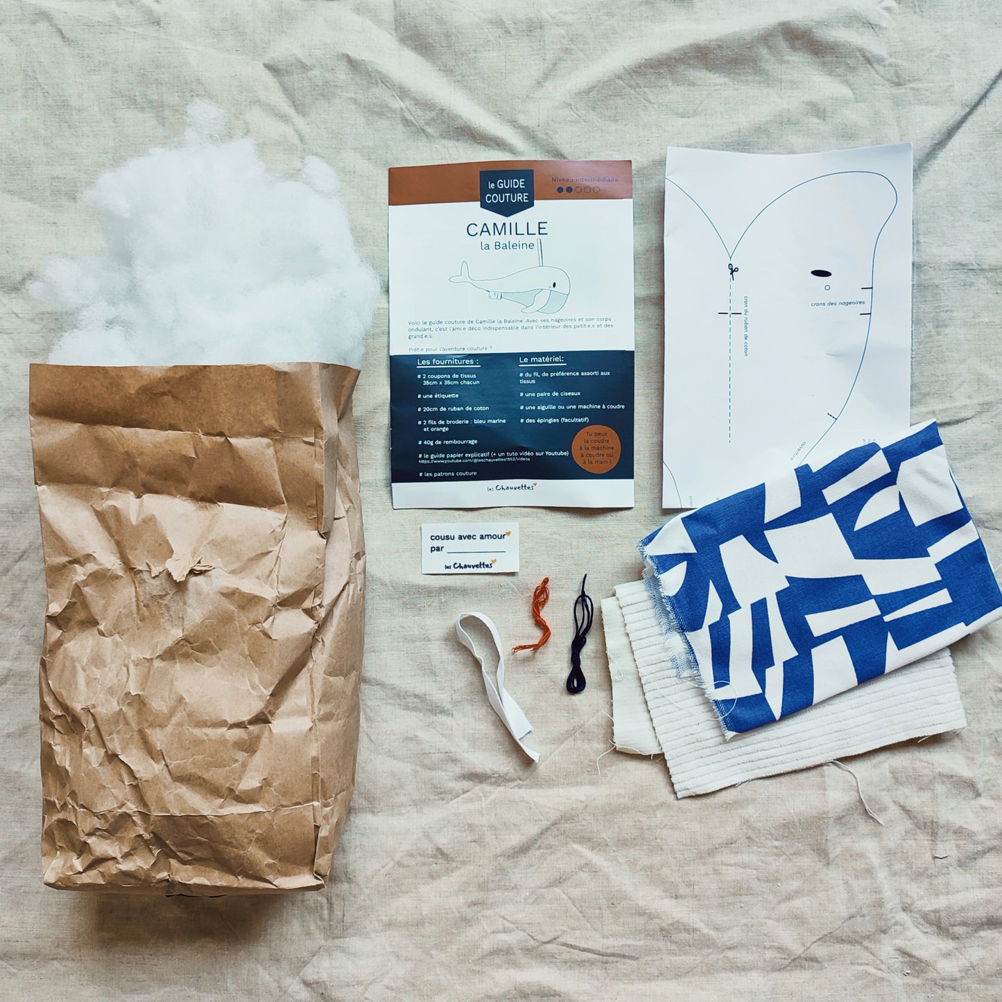Le Kit couture - CAMILLE la Baleine