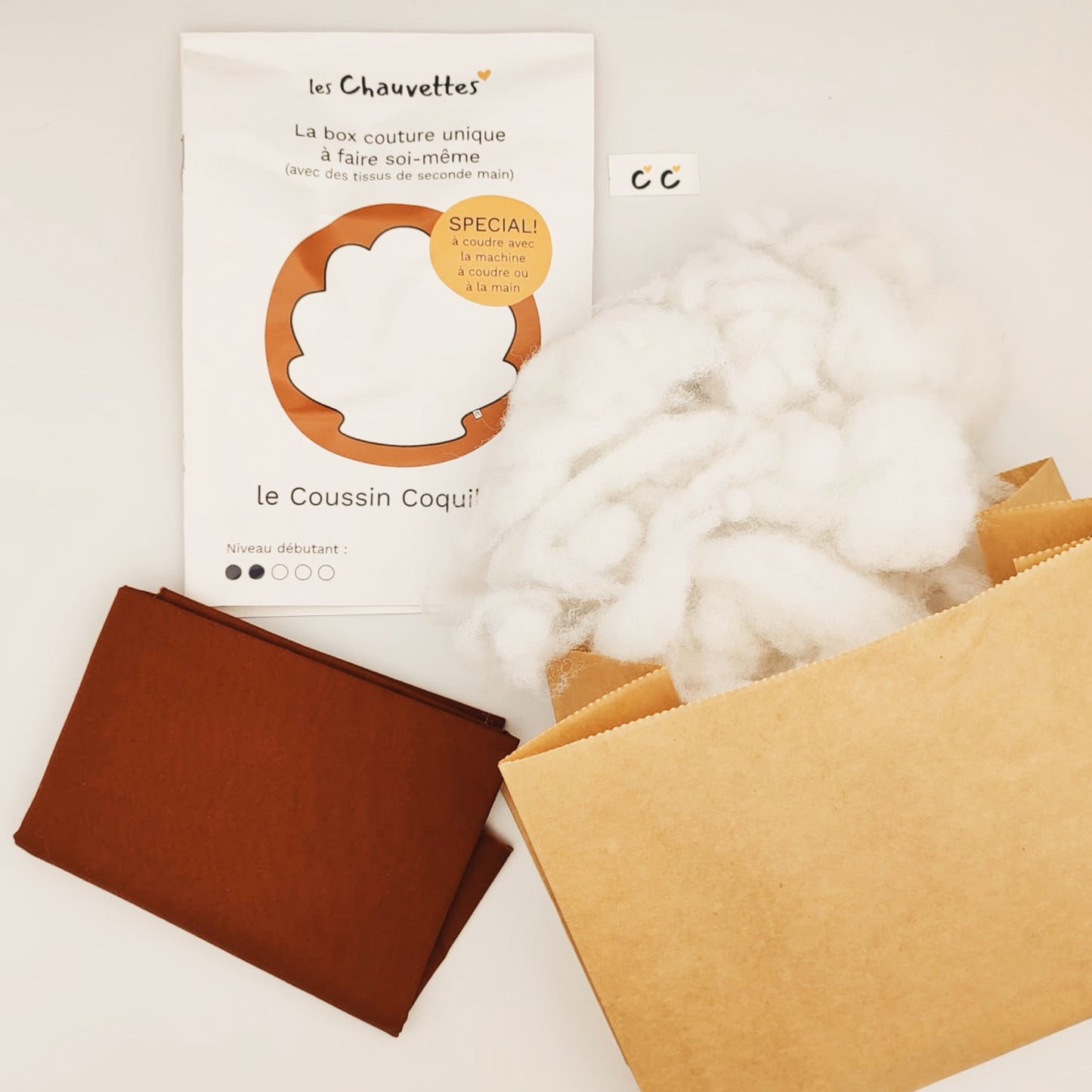 Le kit couture Coussin Coquillage