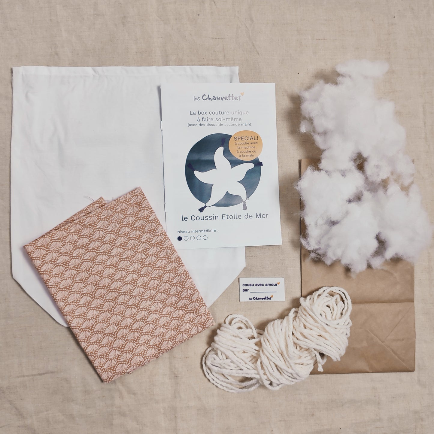 Le kit couture Coussin Etoile