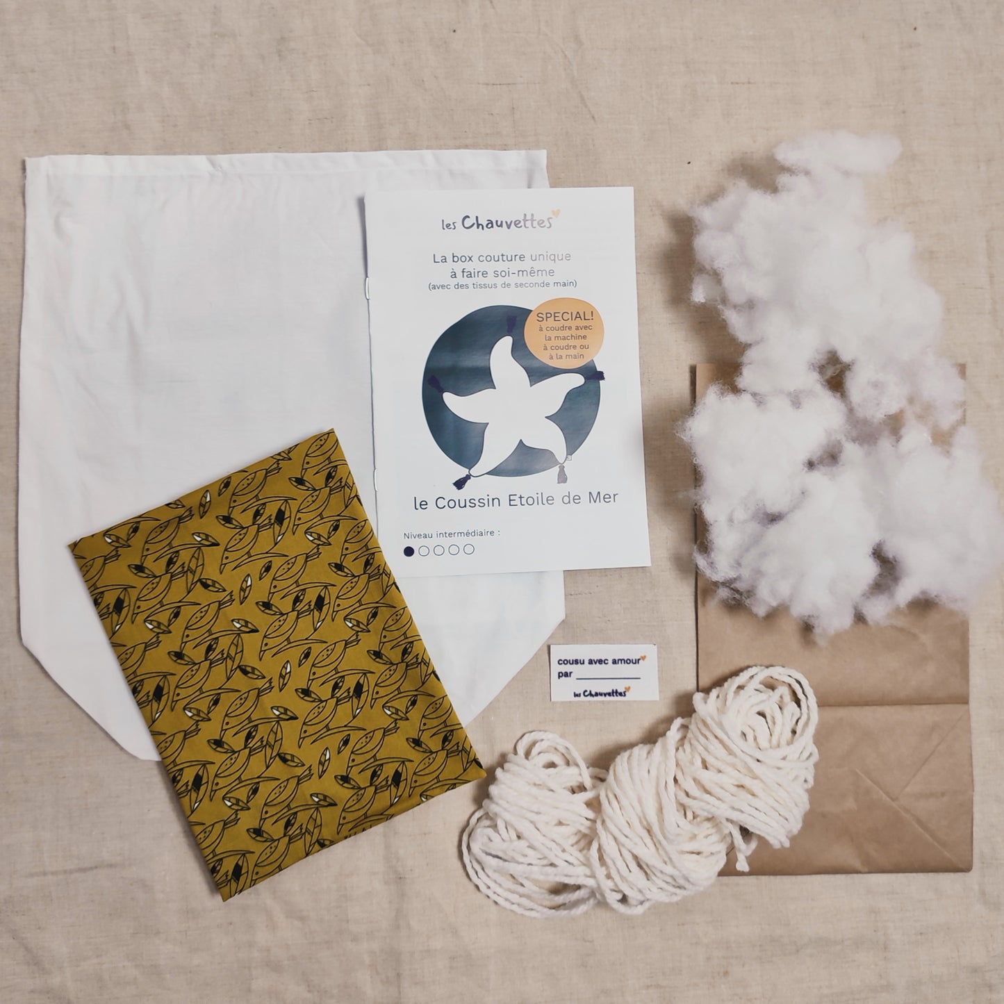 Le kit couture Coussin Etoile