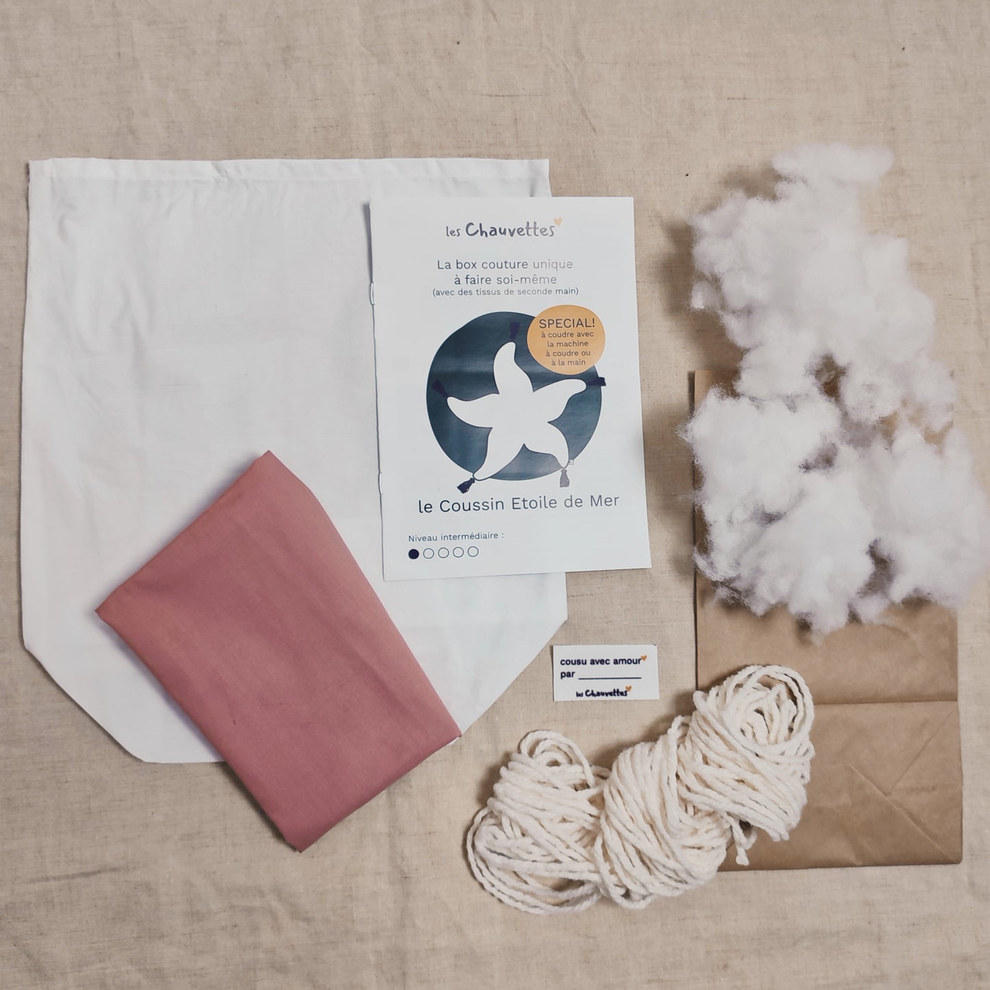 Le kit couture Coussin Etoile