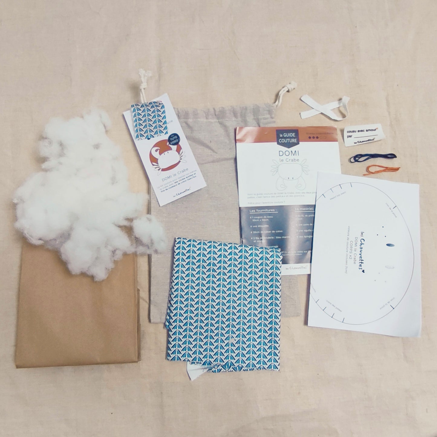 Le Kit couture - DOMI le Crabe