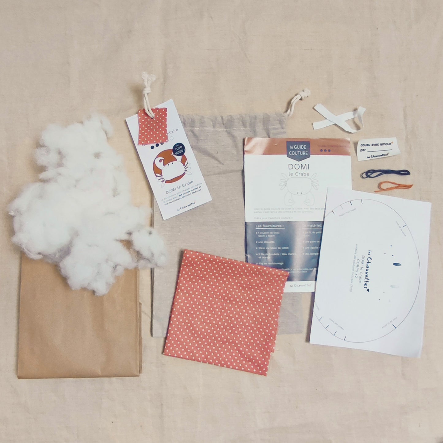 Le Kit couture - DOMI le Crabe