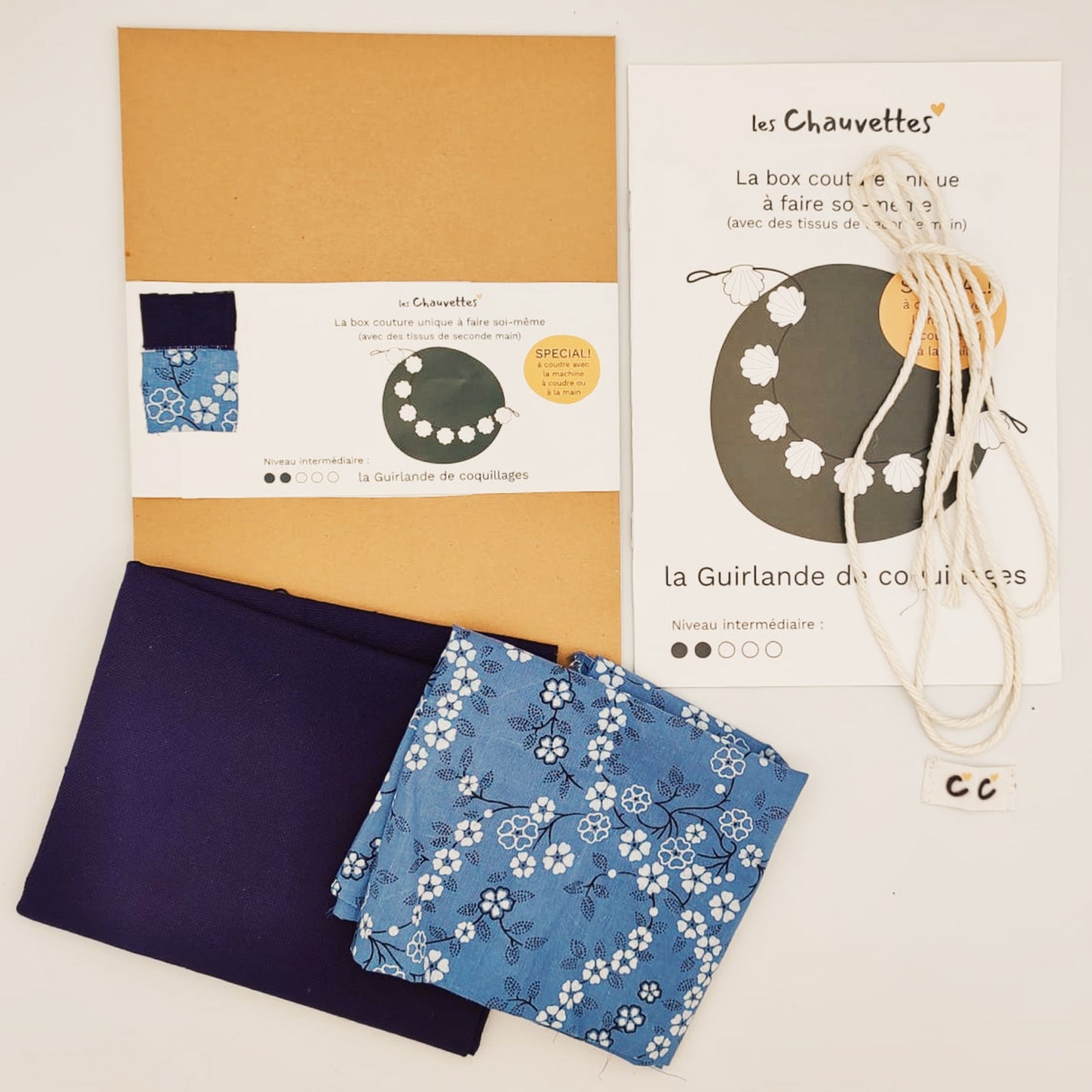 le kit couture Guirlande de coquillages