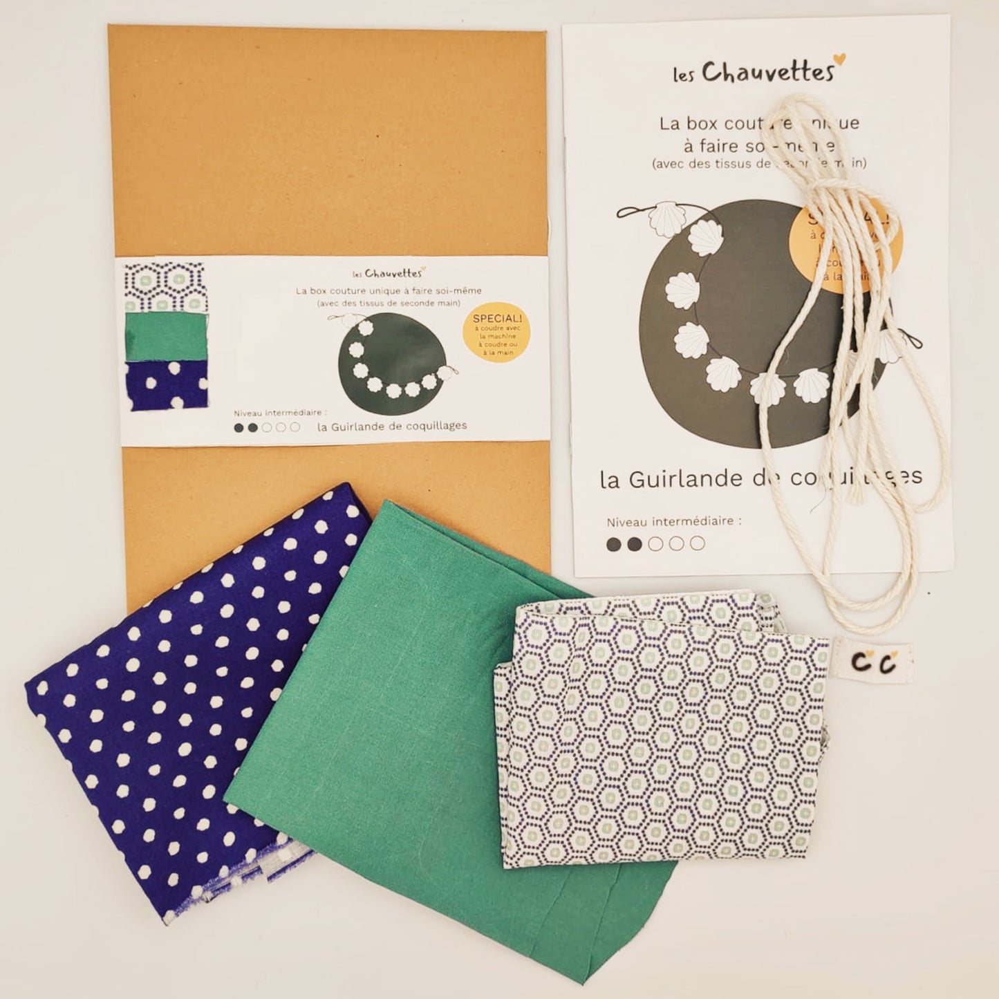 le kit couture Guirlande de coquillages