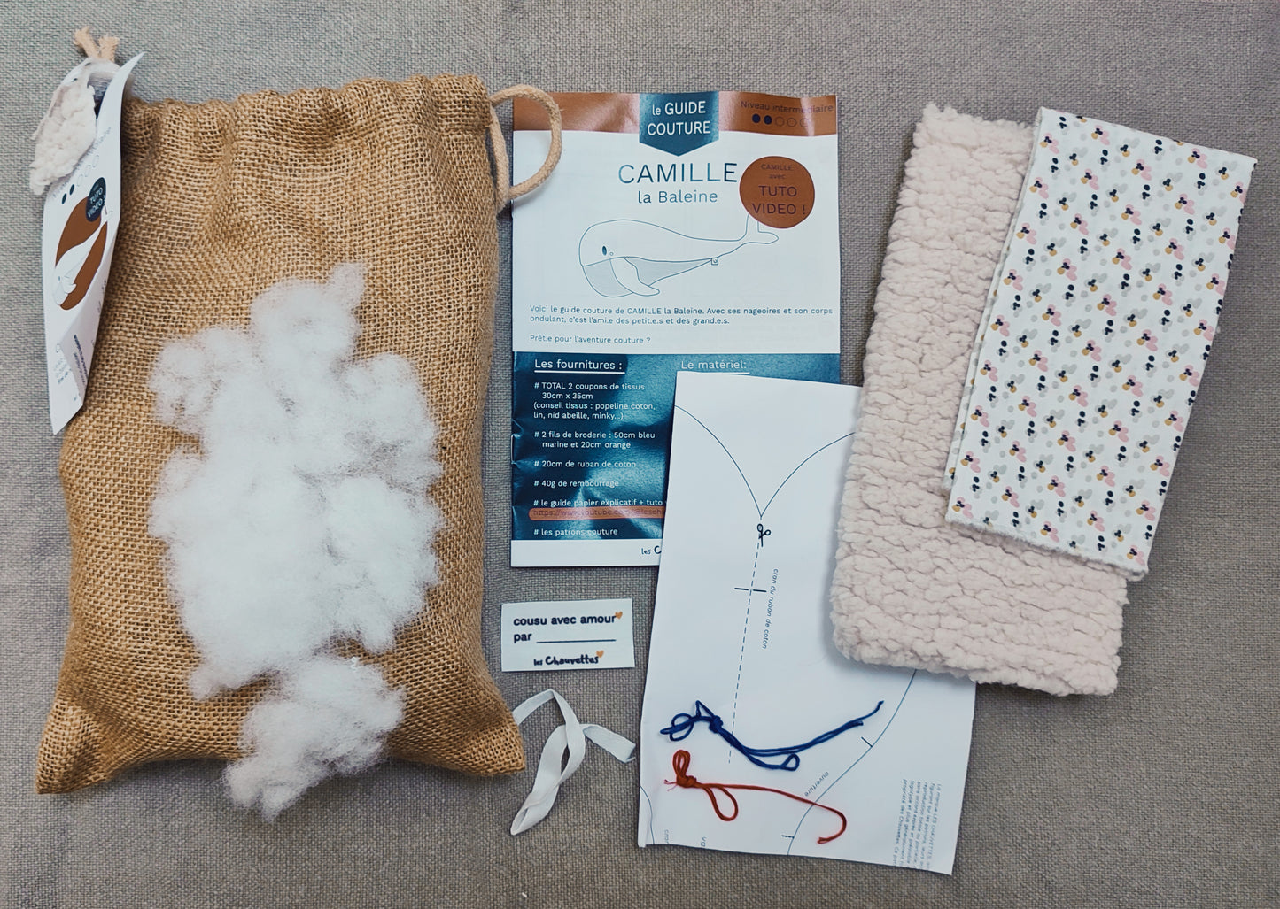 Le Kit couture - CAMILLE la Baleine