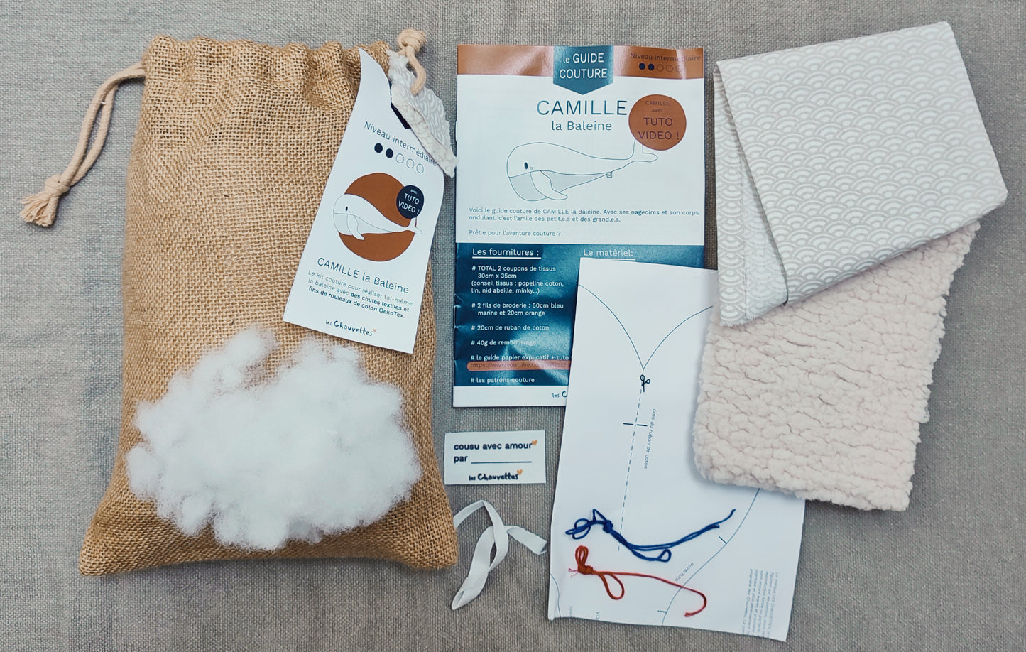 Le Kit couture - CAMILLE la Baleine