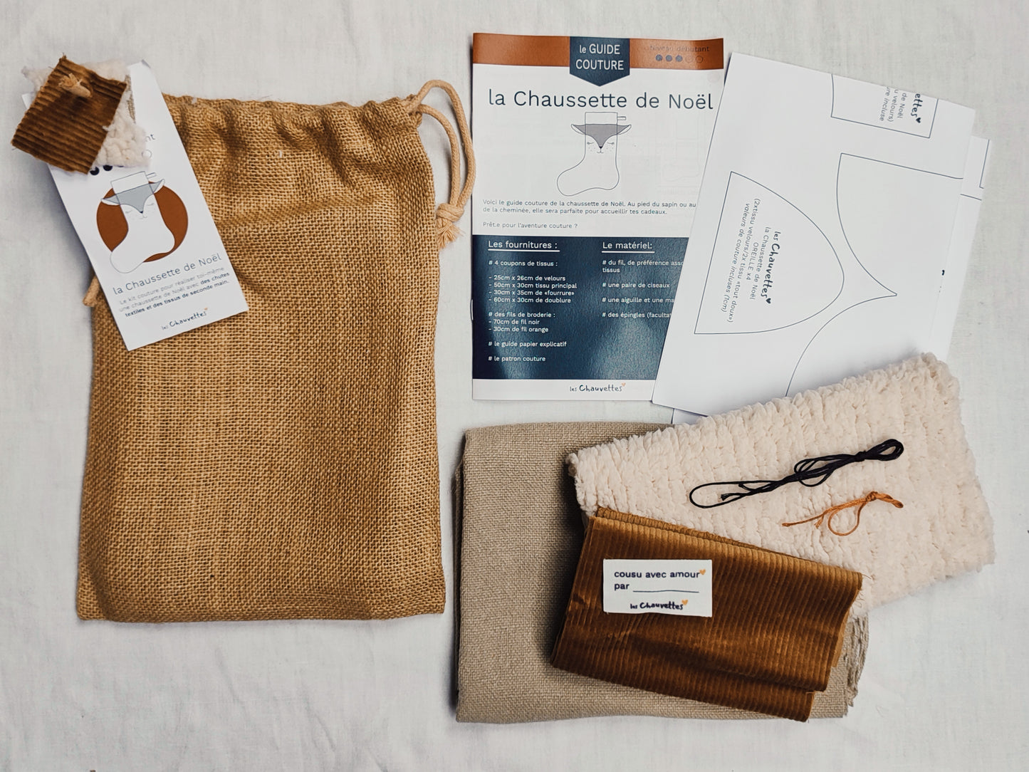 Le Kit couture - la Chaussette de Noël