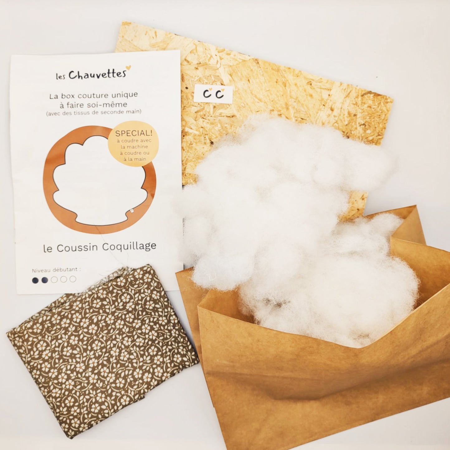 Le kit couture Coussin Coquillage