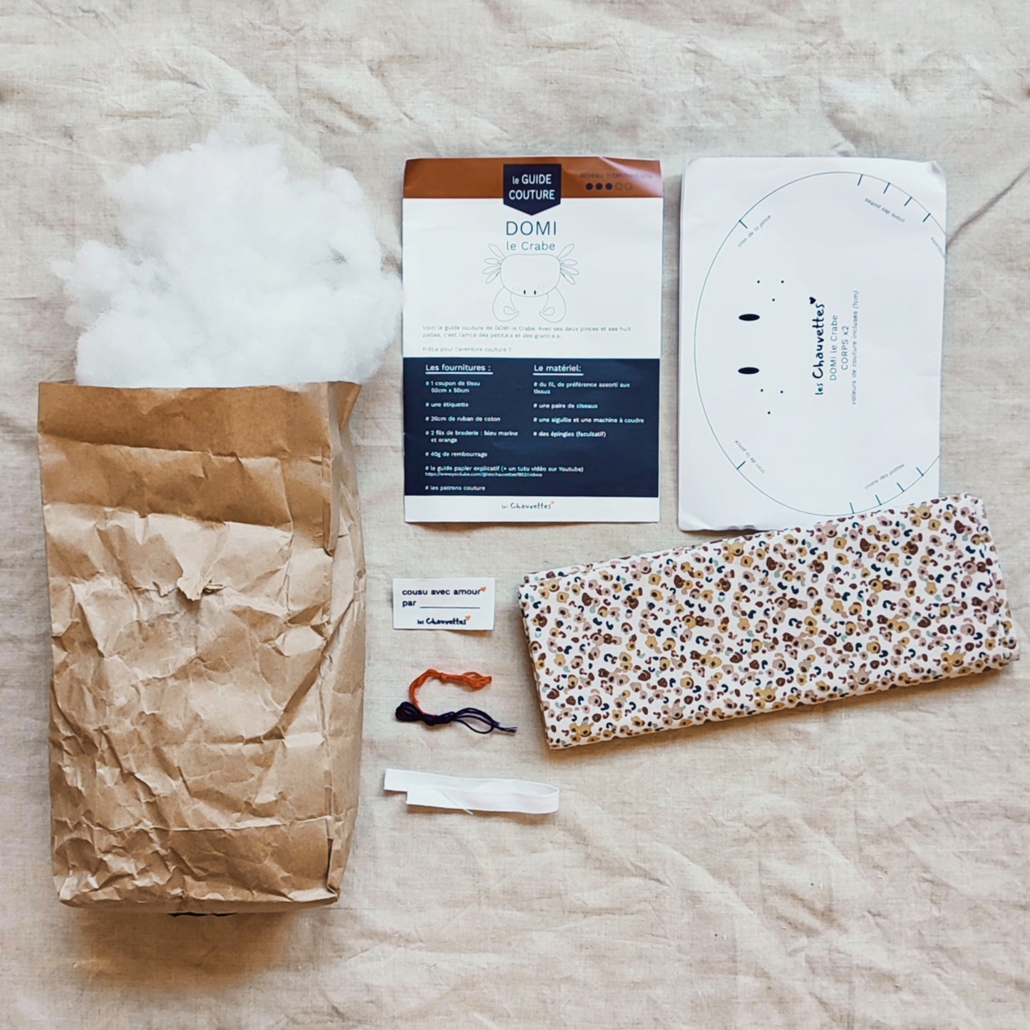 Le Kit couture - DOMI le Crabe