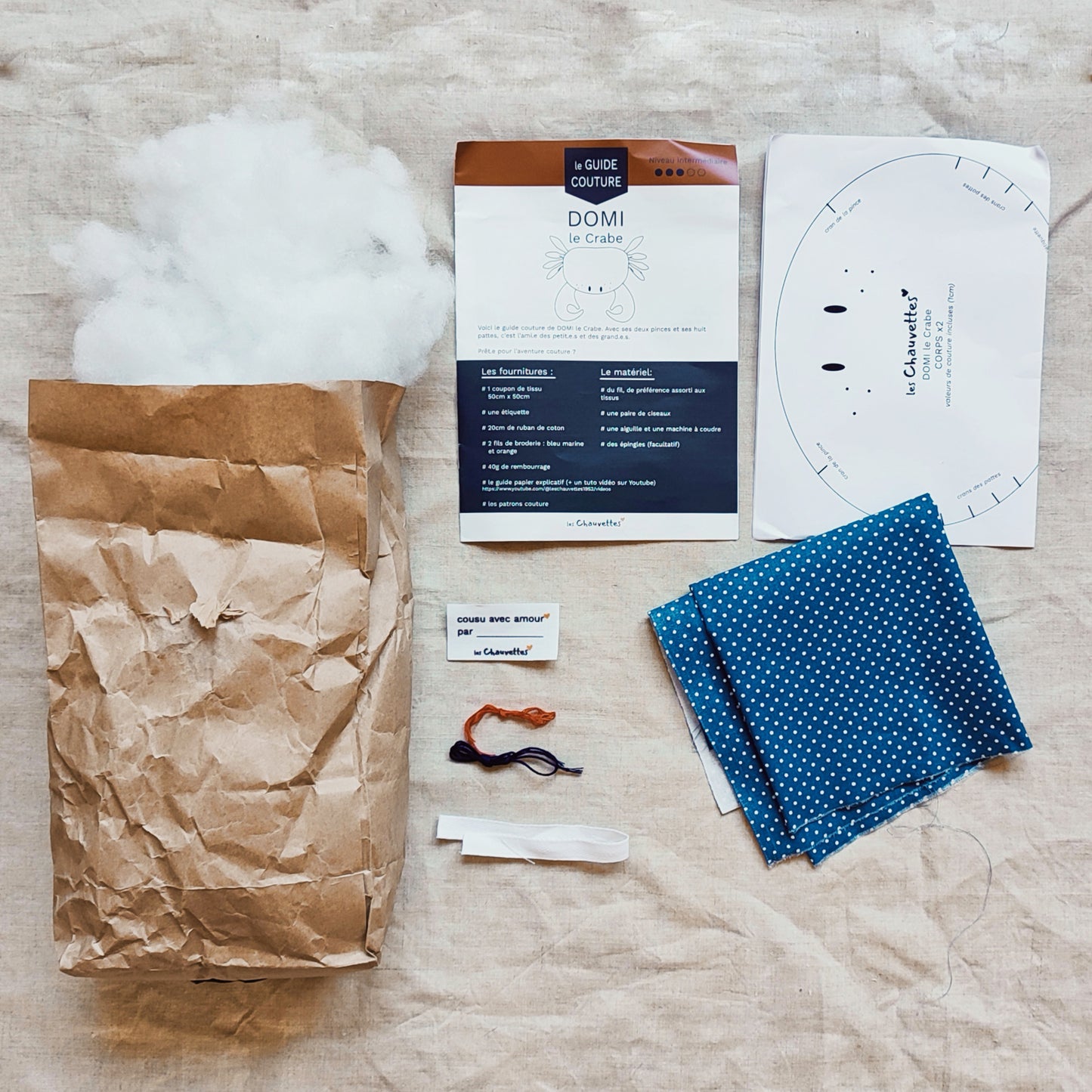 Le Kit couture - DOMI le Crabe